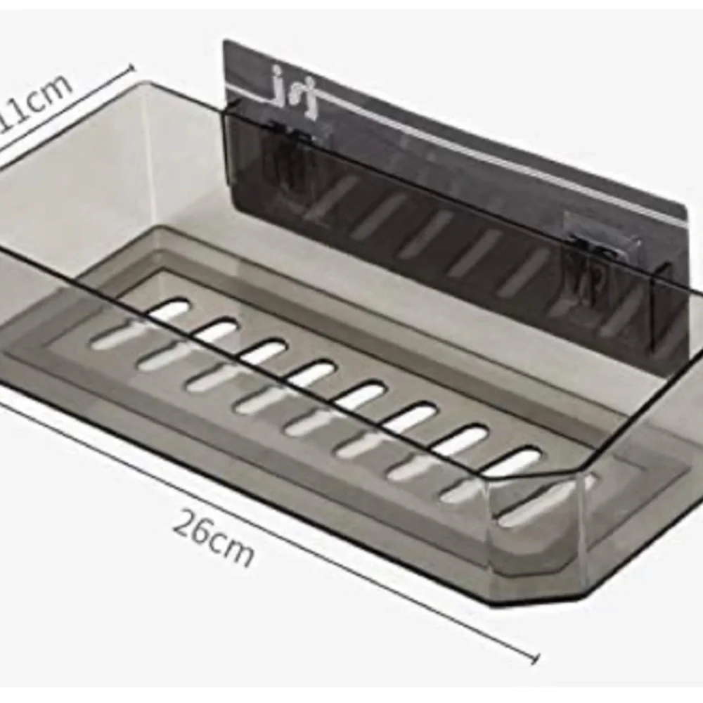 NIB Cq acrylic Bathroom Shower Shelf,Wall Shower Caddy Shelf